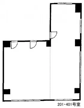第2神宮前ビルの基準階図面