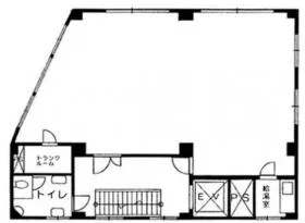 シオバラ外苑ビルの基準階図面