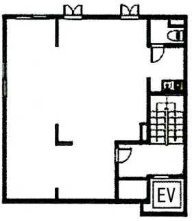 神宮前二丁目ビルの基準階図面