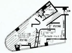 パークノヴァ神宮前の基準階図面