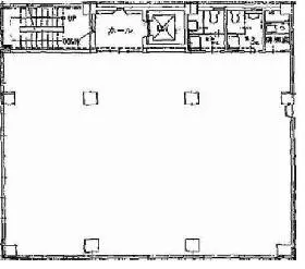 YUKEN平河町ビルの基準階図面