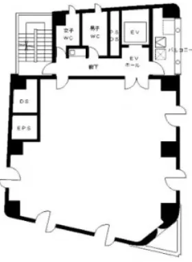テラアシオス青山ビルの基準階図面