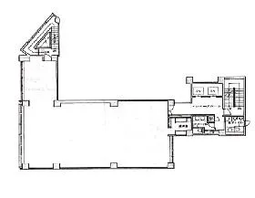 SANKI芝金杉橋ビルの基準階図面