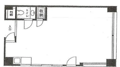 第25宮庭マンションビルの基準階図面