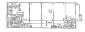 武蔵境第1高木ビルの基準階図面