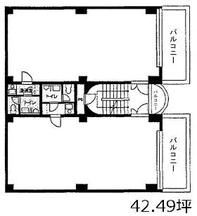 Le quartier 桜丘ビルの基準階図面