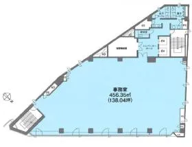 NMF渋谷公園通りビルの基準階図面