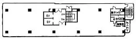 エクレ新宿ビルの基準階図面