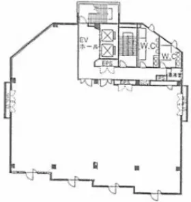 いちご立川ビル(ユニゾ立川)の基準階図面