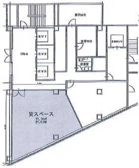 A-ONEビルの基準階図面