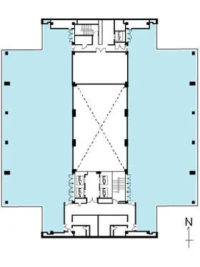ファーレ立川センタースクエアの基準階図面