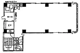 スミトー神田岩本町ビルの基準階図面