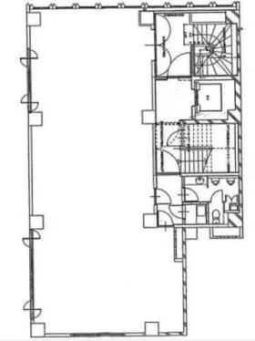 中野SHKビルの基準階図面