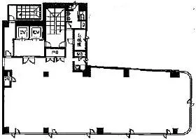 五反田佑気ビルの基準階図面