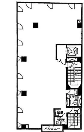 芝マツオビルの基準階図面