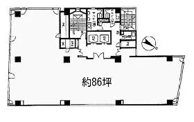 ケイアイ新宿ビルの基準階図面