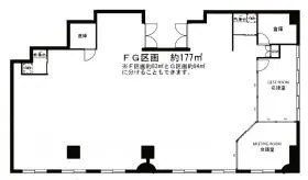 鯨岡第1ビルの基準階図面