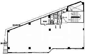 永田町パレスサイドビルの基準階図面
