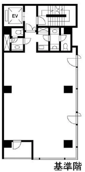 東京保井ビルの基準階図面