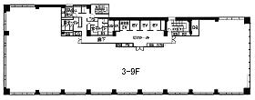 オリックス赤坂2丁目ビルの基準階図面
