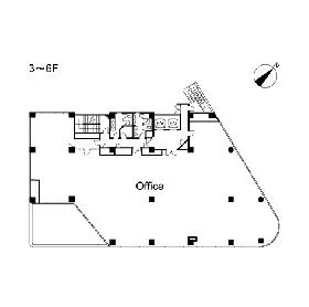 Daiwa荻窪ビルの基準階図面