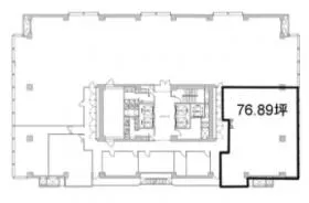日比谷中日ビルの基準階図面