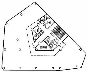 永田町ビルの基準階図面