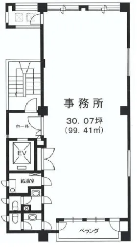武千代ビルの基準階図面
