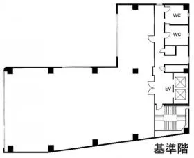 AMINAKA九段ビルの基準階図面