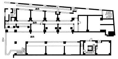 ニュー秋葉原センタービル 2F 12.1坪（39.99m<sup>2</sup>）：基準階図面