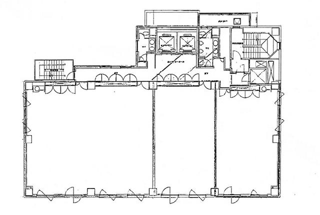 芝公園電気ビルディングの基準階図面