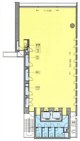 ロック2ビルの基準階図面