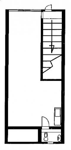 桜井ビル 2F 13坪（42.97m<sup>2</sup>）：基準階図面
