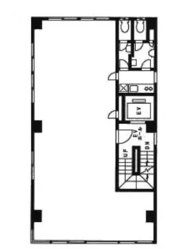 第二櫻井ビルの基準階図面