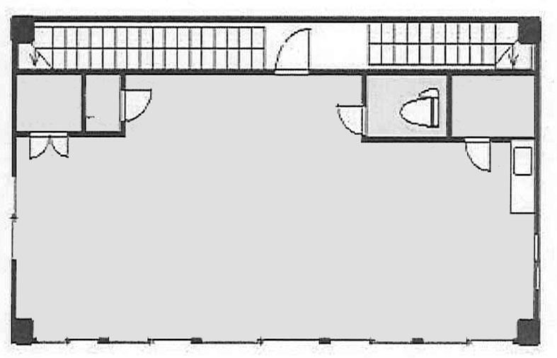 スズセービル 2F 14坪（46.28m<sup>2</sup>）：基準階図面