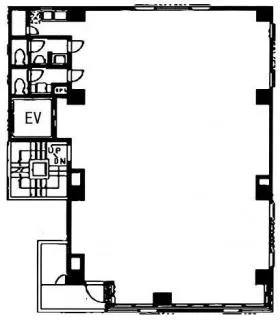 青木ビルの基準階図面