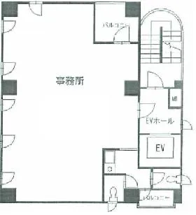 神田155ビルの基準階図面