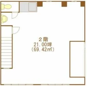 JR高架下千代田ビルの基準階図面