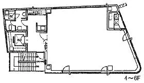 新宿土地建物第10ビルの基準階図面