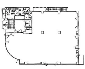 富ヶ谷小川ビルの基準階図面