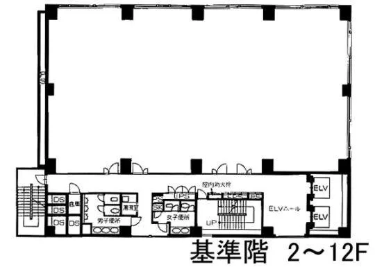 朝日生命恵比寿ビルの基準階図面
