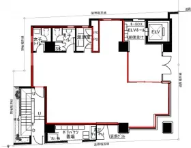SN岩本町ビルの基準階図面