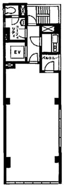 TATE神田ビルの基準階図面