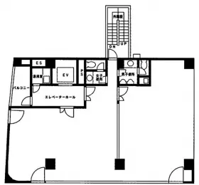 東信蔵前ビルの基準階図面