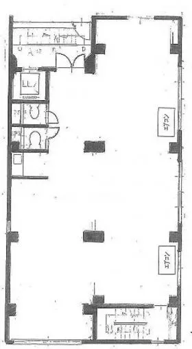 五明館ビルの基準階図面