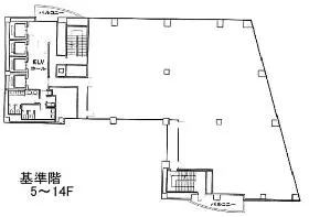 麹町クリスタルシティの基準階図面