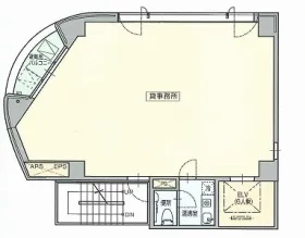 トーハン須田町ビルの基準階図面
