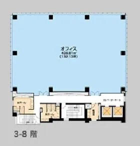 (仮称)KR GINZAⅡ(旧:東急銀座二丁目ビル)ビルの基準階図面