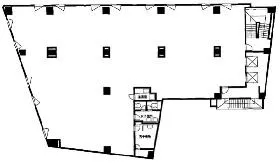 神田第4アメレックスビルの基準階図面