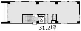 山崎ビルの基準階図面